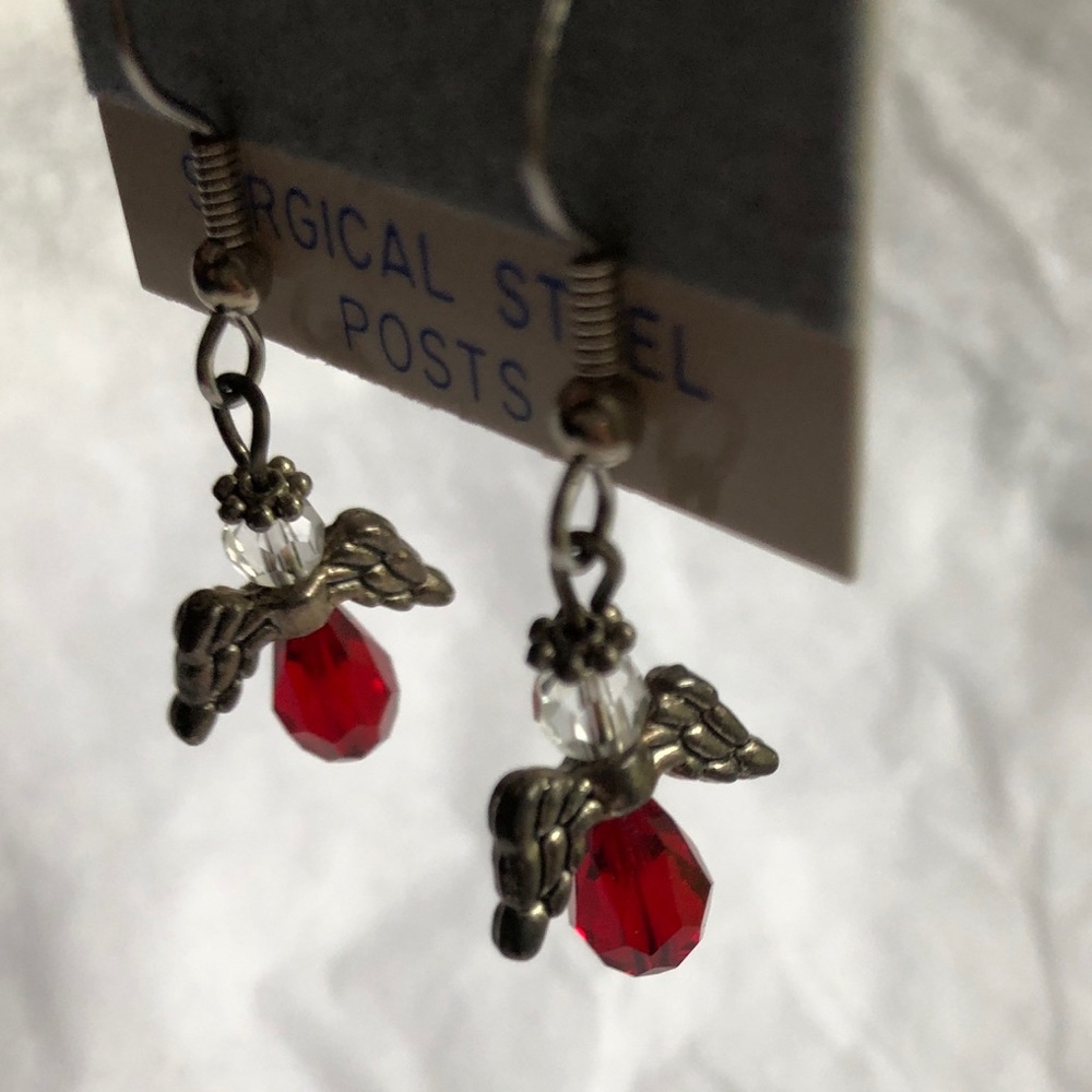 SALE💲 CRYSTAL ANGEL EARRINGS